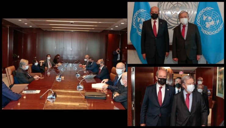 Cumhurbaşkanı Tatar, BM Genel Sekreteri  Guterres ile görüştü
