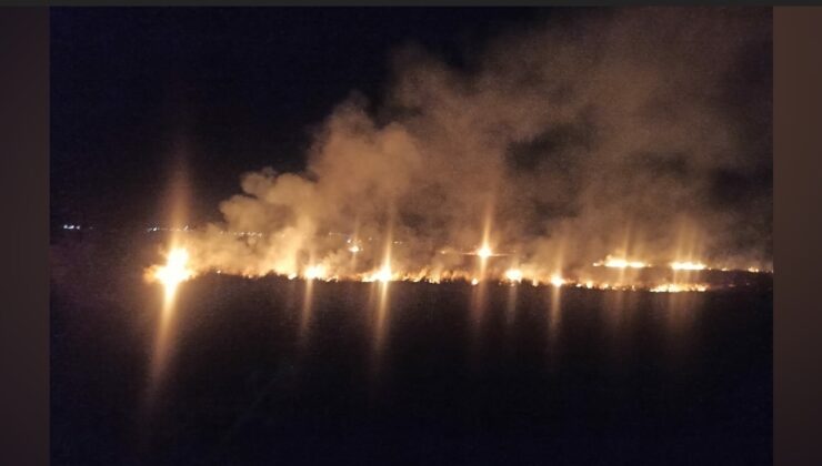 Meriç köyünde yangın!
