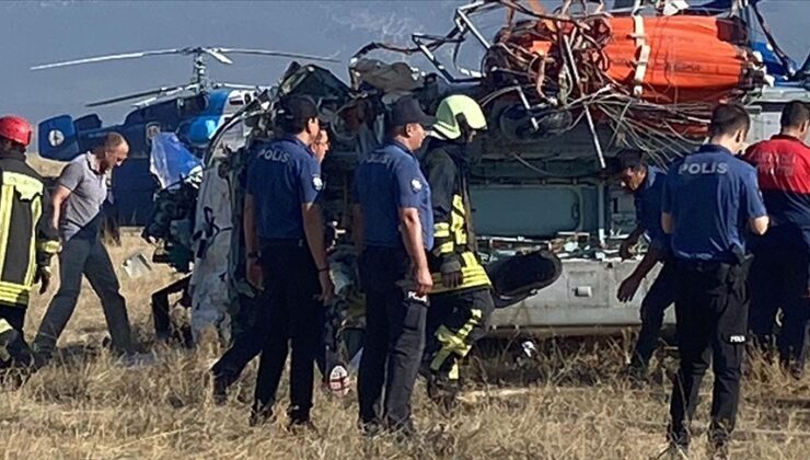 Denizli’deki helikopter kazasında 2 kişi hayatını kaybetti