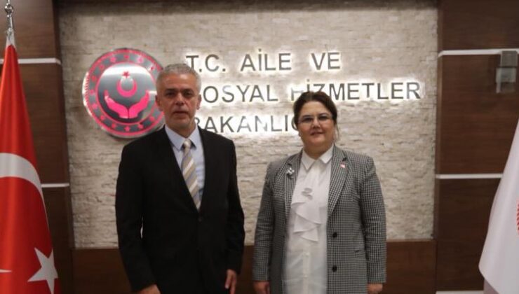 Ankara Büyükelçisi Korukoğlu,   TC  Aile ve Sosyal Hizmetler Bakanı Derya Yanık’ı ziyaret etti