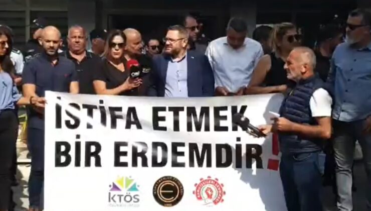 KTÖS, KTOEÖS ve Kamu-İş Milli Eğitim Bakanlığı önünde eylem yaptı