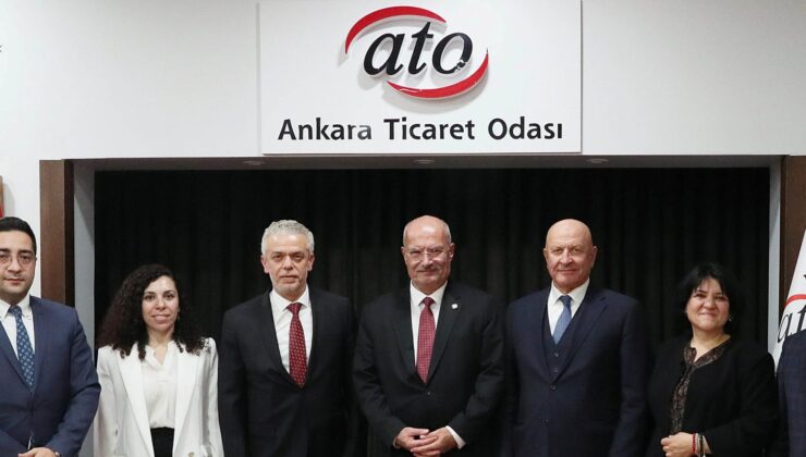Ankara Büyükelçisi Korukoğlu, ATO Başkanı Baran’ı ziyaret etti
