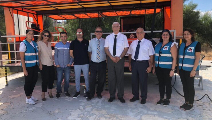 Kuzey Kıbrıs Sigorta ve Reasürans Şirketleri Birliği, Trafik Kazalarını Önleme Derneği’ni ziyaret etti