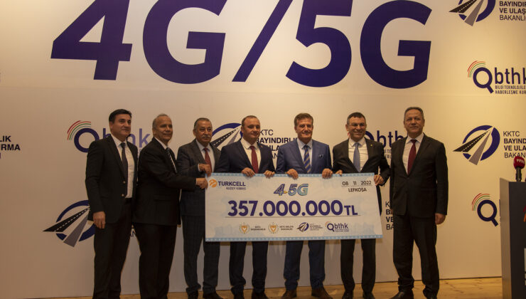 BTHK tarafından açılan 4G/5G ihalesini kazanan Kuzey Kıbrıs Turkcell’e yetkilendirme belgesi törenle verildi