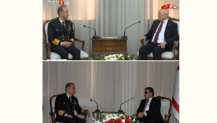 Meclis Başkanı Töre ve Başbakan Üstel Oramiral Tatlıoğlu’nu kabul etti