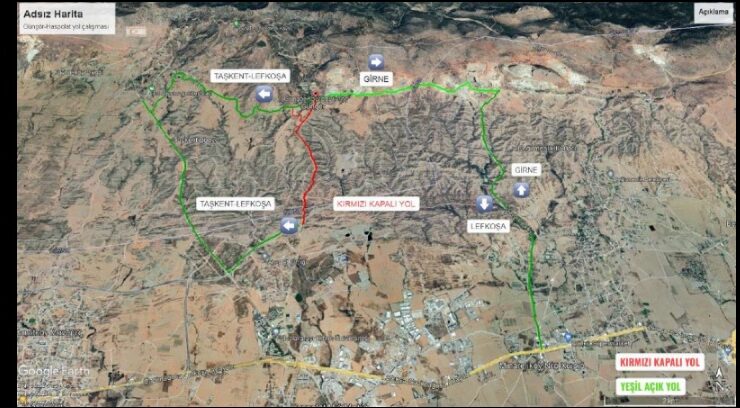 Haspolat-Güngör yolu saat 14.00’e kadar trafik akışına kapalı olacak