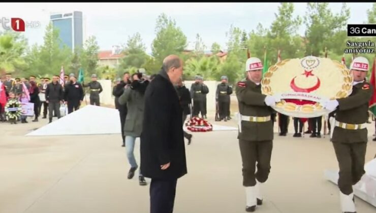 Kurucu Cumhurbaşkanı Denktaş için Anıt Mezarı’nda tören düzenlendi