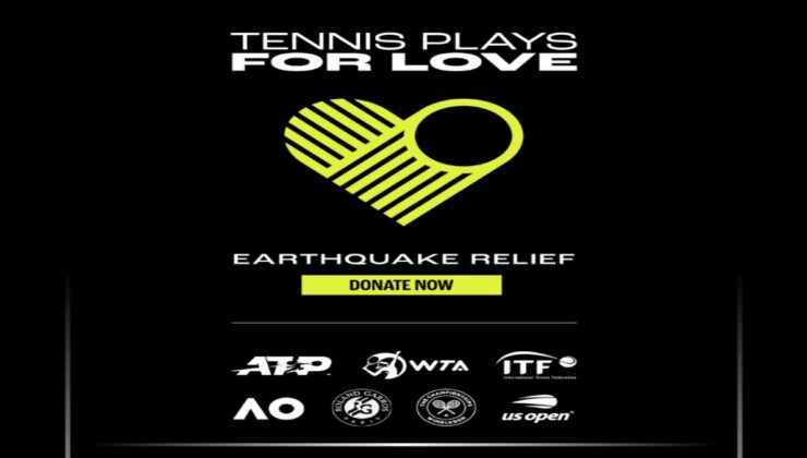 Tenis dünyası da yardım kampanyası başlattı
