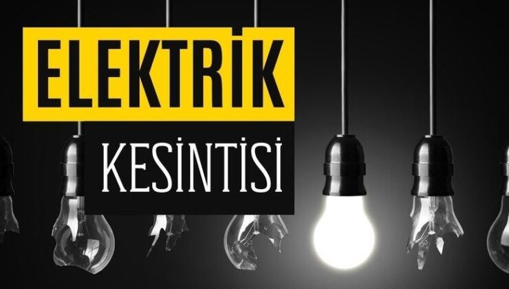 Çatalköy bölgesinde 3 saatlik elektrik kesintisi