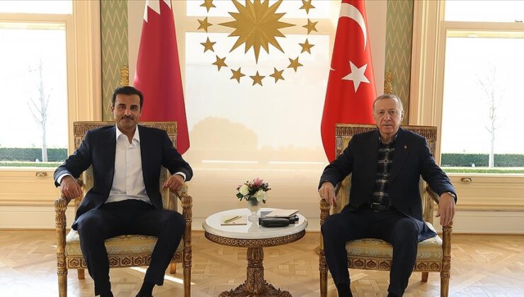 Erdoğan, Katar Emiri Şeyh Temim’i kabul etti