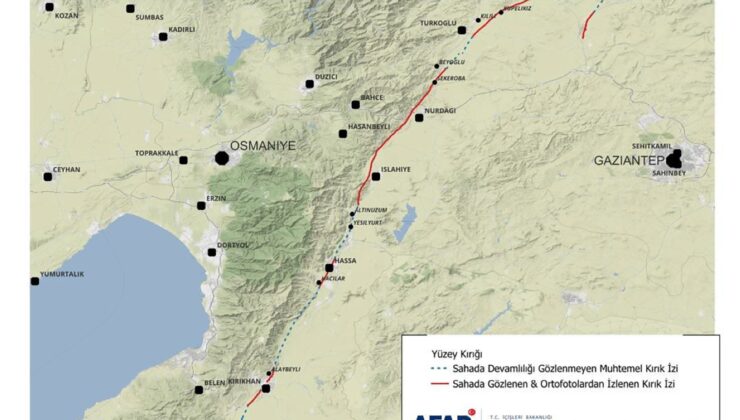 AFAD, Kahramanmaraş merkezli depremlere ilişkin rapor yayımladı