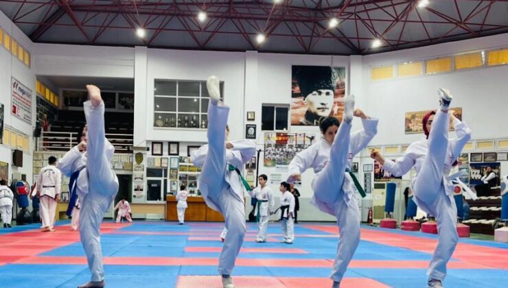 Taekwondocular yarıştı