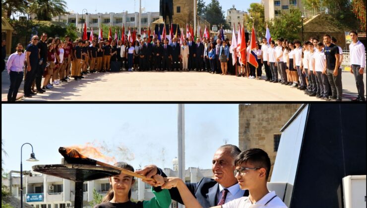 19 Mayıs etkinlikleri Lefkoşa Atatürk Anıtı önünde düzenlenen törenle başladı