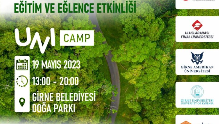 Girne Belediyesi Doğa Parkı, 19 Mayıs’ta ‘UniCamp’ etkinliği gerçekleştiriyor
