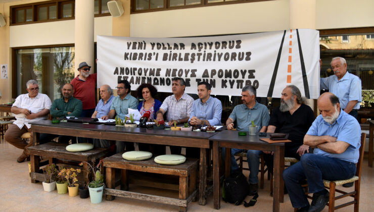 İki Toplumlu Barış İnisiyatifi, 27 Mayıs Cumartesi Lokmacı’da gerçekleştirilecek yeni geçiş kapılarının açılması eylemi hakkında basın toplantısı yaptı