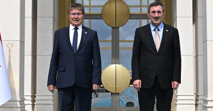 Başbakan Üstel, TC Cumhurbaşkanı Yardımcısı Yılmaz ile bir araya geldi