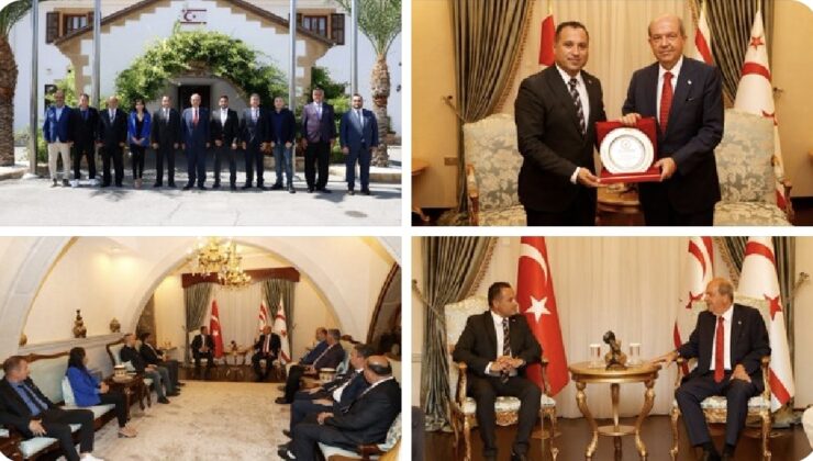 Cumhurbaşkanı Ersin Tatar, Kıbrıs Türk Spor Yazarları Derneği’ni kabul etti