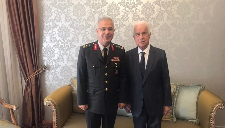 KTBK Komutanı Kılınç, Derviş Eroğlu’nu ziyaret etti