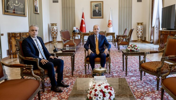 TBMM Başkanı Kurtulmuş, KKTC’nin Ankara Büyükelçisi Korukoğlu’nu kabul etti