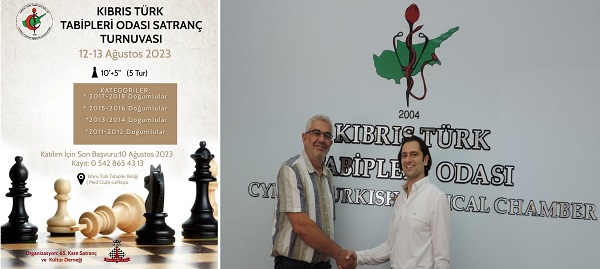 “Kıbrıs Türk Tabipleri Odası Satranç Turnuvası 2023” düzenleniyor