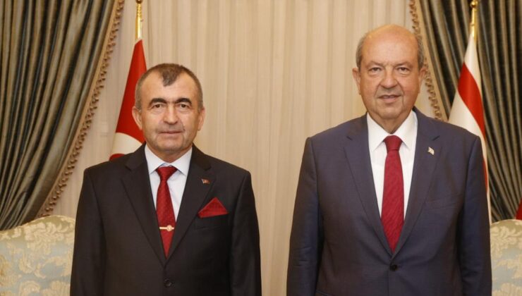Cumhurbaşkanı Tatar, emekli Korgeneral İlyas Bozkurt’u kabul etti