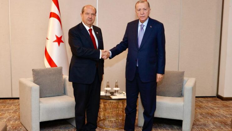Cumhurbaşkanı Tatar, Türkiye Cumhuriyeti Cumhurbaşkanı Erdoğan ile görüştü