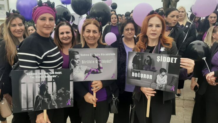 UBP Girne Kadın Kolları, 25 Kasım Kadına Yönelik Şiddetle Uluslararası Mücadele Günü dolayısıyla Girne’de etkinlik gerçekleştirdi – BRTK