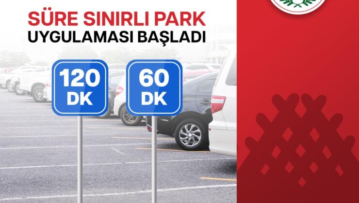 Gönyeli’de bazı park yerlerinde süre uygulaması başlatılıyor