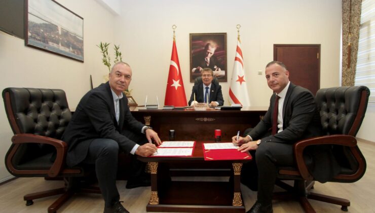 Spor Dairesi ile KTFF arasındaki protokol Başbakan şahitliğinde imzalandı