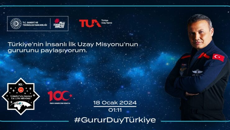 Türkiye’nin insanlı ilk uzay misyonu için hatıra kartı oluşturulabilecek