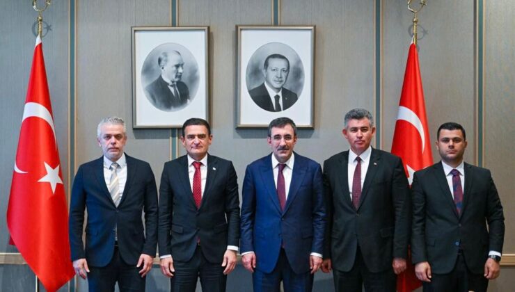 Türkiye Cumhurbaşkanı Yardımcısı Yılmaz İçişleri Bakanı Oğuz’u kabul etti