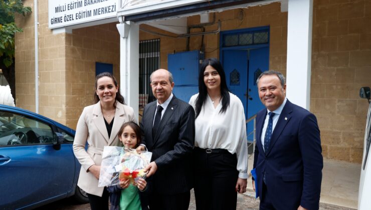 Cumhurbaşkanı Tatar, Girne Özel Eğitim Merkezi’ni ziyaret etti