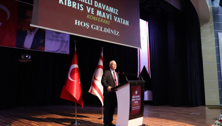 Töre, Konya’da “Milli Davamız Kıbrıs ve Mavi Vatan” konulu konferans verdi