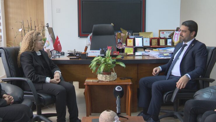 UBP Lefkoşa İlçe Başkanı, Milletvekili Savaşan BRTK’yı ziyaret etti