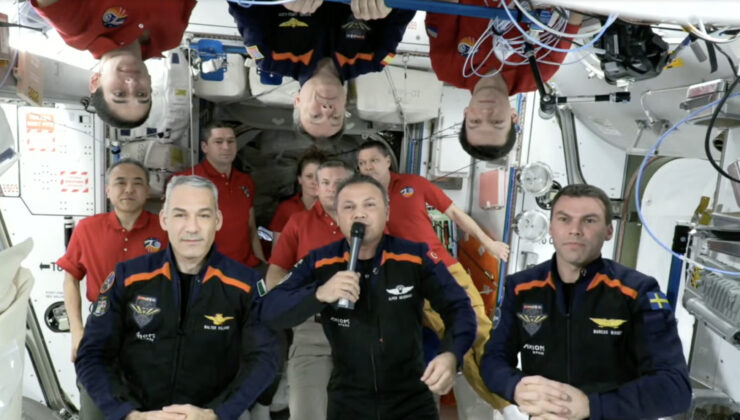 İlk Türk astronot Gezeravcı, Ax-3 ekibinin istasyondaki veda töreninde konuştu