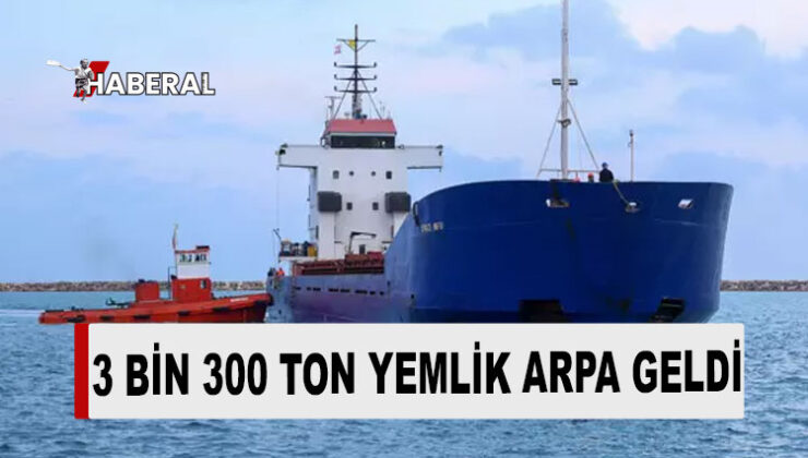 Türkiye’den yemlik hibe arpanın ilk sevkiyatı Gazimağusa Limanı’na geldi