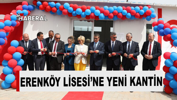 Tangül Ünal Çağıner Çocuklara Yardım Vakfı tarafından Erenköy Lisesi yeni kantin binası açılışı yapıldı