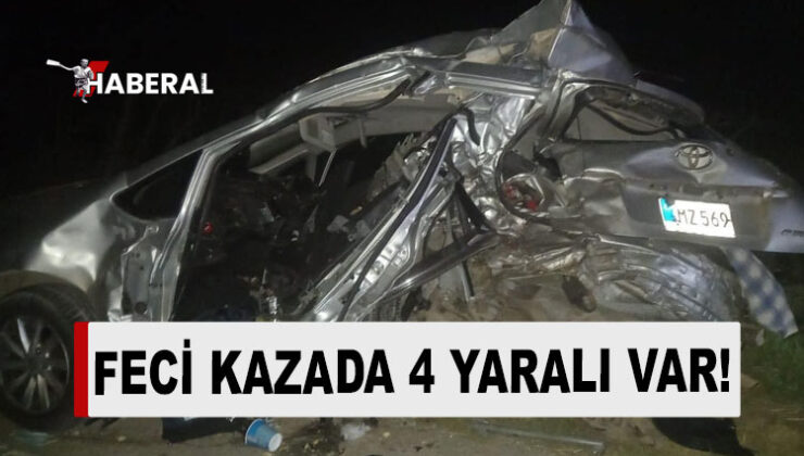 Kumyalı-Ziyamet Anayolu’nda korkunç kaza: 4 yaralı