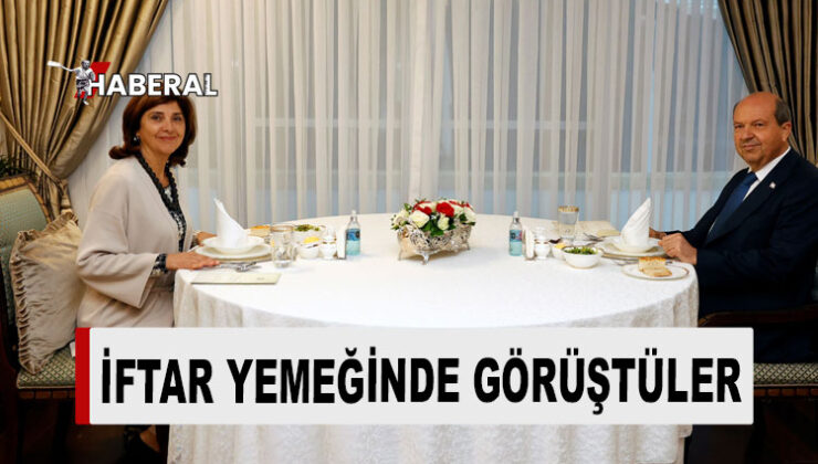 Cumhurbaşkanı Tatar iftar yemeğinde BM Temsilcisi Holgiun’i ağırladı