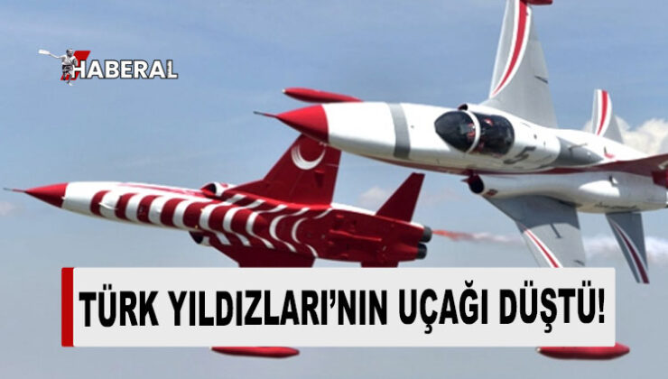 Türk Yıldızları’na ait eğitim uçağı düştü!