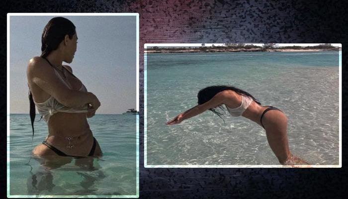 Kim Kardashian’ın tatil pozları sosyal medyayı salladı! Herkes aynı yorumu yaptı
