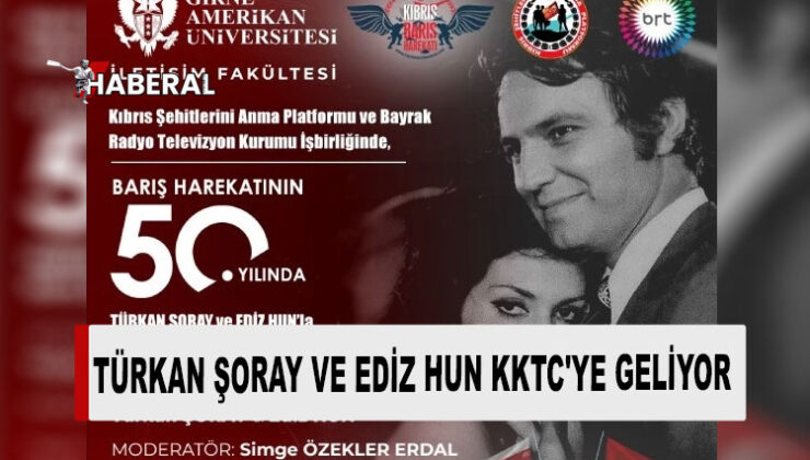 Türkan Şoray ile Ediz Hun, 8 Mayıs’ta GAÜ’de söyleşiye katılacak