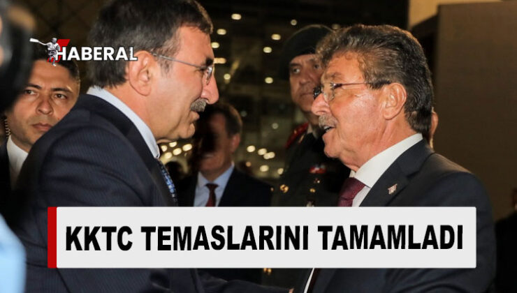 TC Cumhurbaşkanı Yardımıcı Cevdet Yılmaz, KKTC temaslarını tamamladı