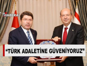 Cumhurbaşkanı Tatar, İsias duruşması öncesinde Türkiye Adalet Bakanı Tunç ile görüştü