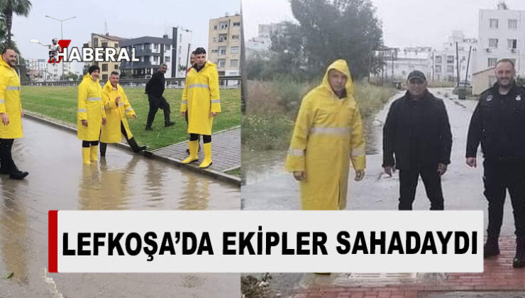 Sağanak yağış Lefkoşa’da da etkili oldu