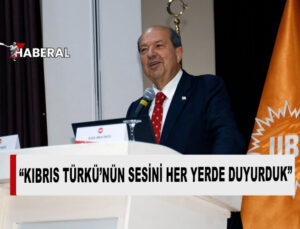 Cumhurbaşkanı Tatar, UBP Siyaset Akademisi’nde “İki Devletli Çözüm Vizyonu” hakkında konuştu