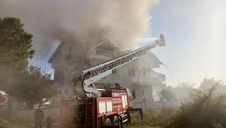 Muğla’da apart otelde yangın