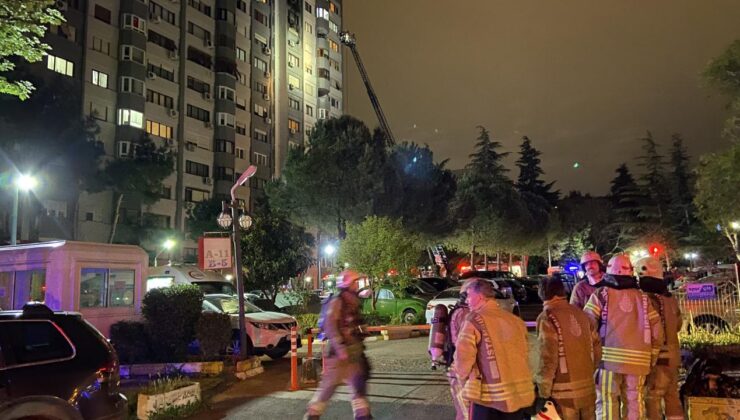 İstanbul’da 15 katlı binada yangın