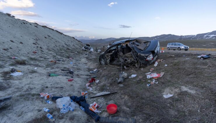 Erzurum’da otomobille pikap çarpıştı: 1 ölü, 6 yaralı