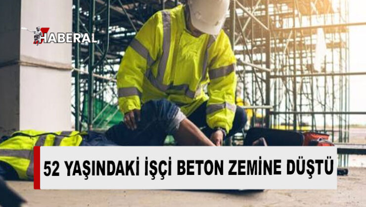 Çatalköy’de kaynak işi yaptığı sırada yüksekten beton zemine düşen Andiç yaralandı